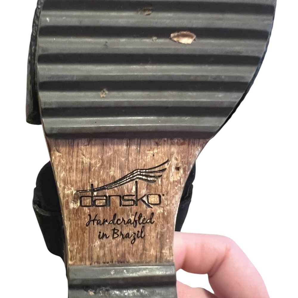 Black Wedge Sandals - Picture 9 of 11